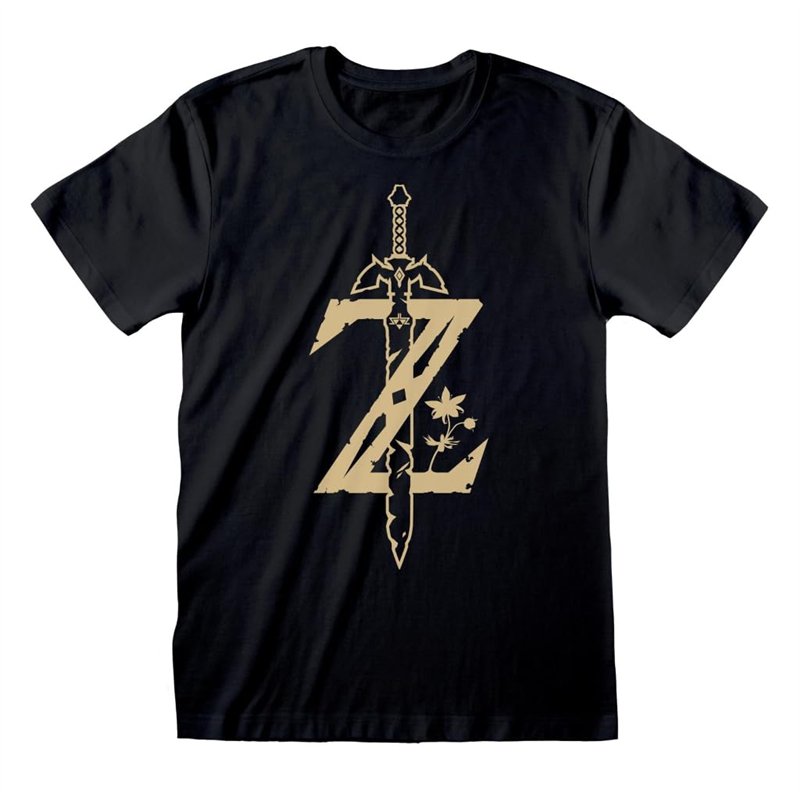 Heroes Inc T-Shirt Zelda emblème Breath of The Wild Icone Sword Taille L
