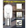 T22 B15 ampoule 15w pour machine à coudre