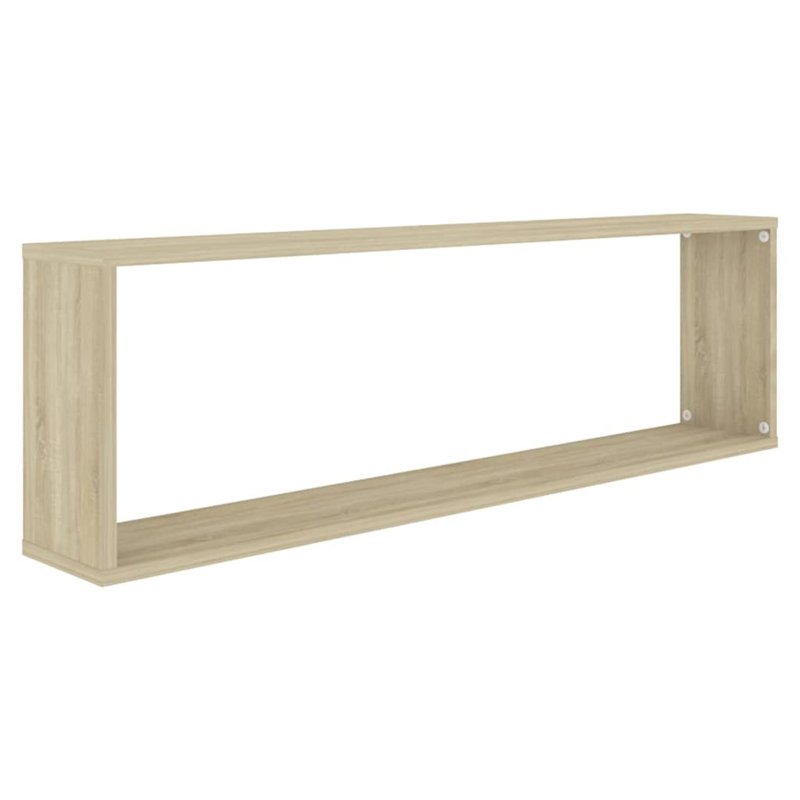 Image secondaire de Étagères cube murales 4 pcs Chêne Sonoma 100x15x30 cm Aggloméré