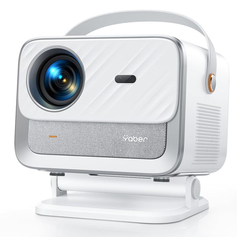 【Netflix Certifié/Dolby 20W】 Videoprojecteur 4K WiFi 6 Bluetooth, 30000 Lumens YABER Projecteur Video Auto Focus/Keystone, Retro