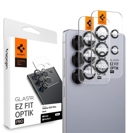 Spigen Glas.tR EZ Fit Optik Pro Protection Caméra pour Samsung Galaxy S25 Ultra
