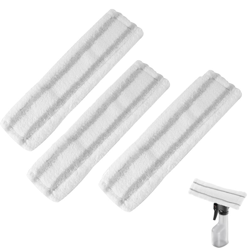 Frogetu Lot de 3 Housse de Rechange en Microfibre Compatible Pour Karcher WV1 WV2 Plus,Microfibre Pièces de Rechange Housse de B