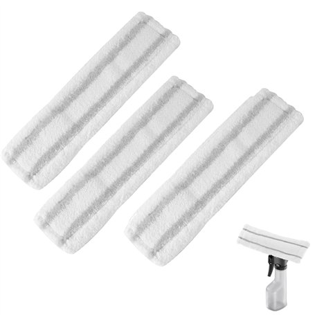 Frogetu Lot de 3 Housse de Rechange en Microfibre Compatible Pour Karcher WV1 WV2 Plus