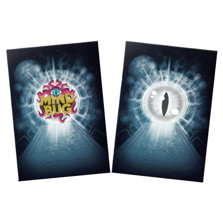 Mindbug Lot de 65 pochettes sans acide avec 5 motifs spéciaux Mindbug pour cartes 63 x 88 mm Ghost Galaxy