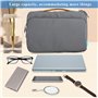 Housse pour Ordinateur Portable 13-14 Pouces – Sacoche imperméable et Antichoc, étui Protecteur en Tissu Doux avec Fermeture écl