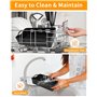 Acccessoire Air Fryer Ninja, 3PCS Moule Silicone Air Fryer Accessoire Air Fryer pour Ninja 10,4L AF500EU, Silicone Air Fryer Acc