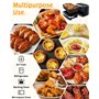 Acccessoire Air Fryer Ninja, 3PCS Moule Silicone Air Fryer Accessoire Air Fryer pour Ninja 10,4L AF500EU, Silicone Air Fryer Acc