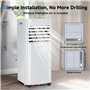LEENON 9000 BTU Climatiseur Mobile 3 en 1 Climatisation Portable 2.6KW, Déshumidificateur & Ventilateur avec Télécommande, Minut