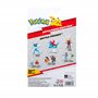 Pokémon PKW3402 Lot de 4 Figurines de Combat avec Pikachu, crocule, Kwaks, Felori, Figurines Officielles détaillées, 5 cm chacun