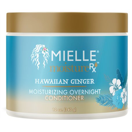 Mielle Moisture RX Après-shampoing hydratant au gingembre hawaïen, 355 ml, blanc