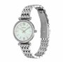 Fossil Montre Quartz Femme 28.00mm avec Cadran Blanc analogique et Bracelet en Bracelet en Acier Argent ES4647