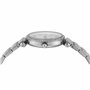 Fossil Montre Quartz Femme 28.00mm avec Cadran Blanc analogique et Bracelet en Bracelet en Acier Argent ES4647