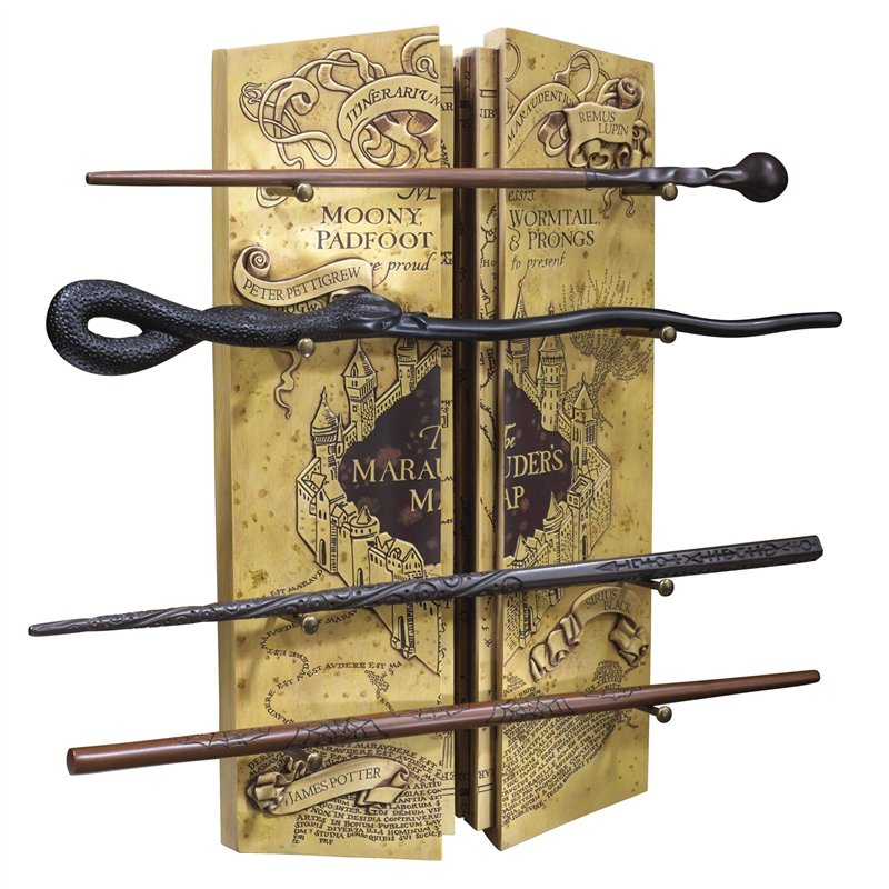 Harry Potter: The Marauder Wand Set with Map Display Stand - The Noble Collection