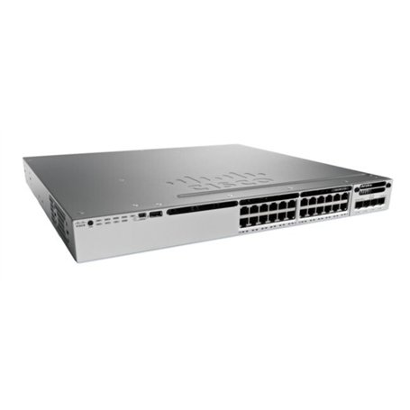 Cisco Catalyst WS-C3850-24T-E commutateur réseau Géré Noir, Gris