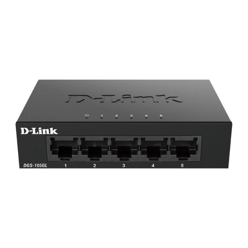 D-Link DGS-105GL/E commutateur réseau Non-géré Gigabit Ethernet (10/100/1000) Noir