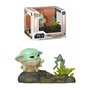 Funko Pop! Deluxe: The Mandalorian - Grogu (The Child, Baby Yoda) with Frog - Figurine en Vinyle à Collectionner - Idée de Cade
