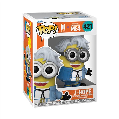 Funko Pop! Rocks: Minions X BTS - J-Hope - BTS + Minions - Figurine en Vinyle à Collectionner - Idée de Cadeau - Produits Offici
