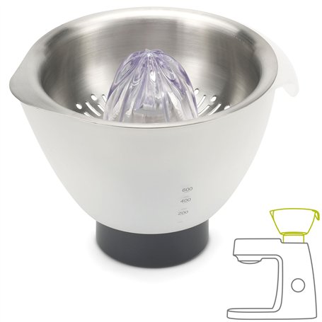 Kenwood Presse Agrumes AT312, Accessoire pour Robot Pâtissier multifonction Chef, Chef XL, Capacité bol 600 ml