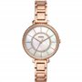 Fossil Montre Jocelyn à trois aiguilles en acier inoxydable doré rose ES4452