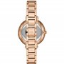 Fossil Montre Jocelyn à trois aiguilles en acier inoxydable doré rose ES4452