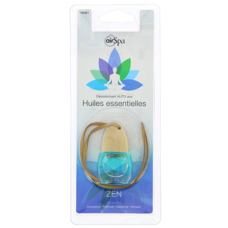 Image secondaire de AIR SPA Flacon Parfum Désodorisant Ã€ Base D'Huile Essentielles Zen 190421, Bleu