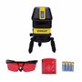 Stanley - Niveau multiligne Plage d'utilisation 10 m à 50 m Laser rouge - STHT77514-1 Jaune