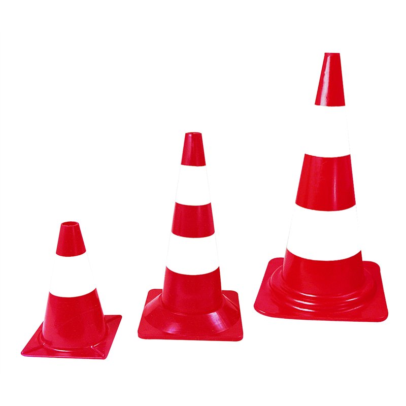 Cône plastique SOFOP TALIAPLAST PVC pied caoutchouc 75 cm - 520303