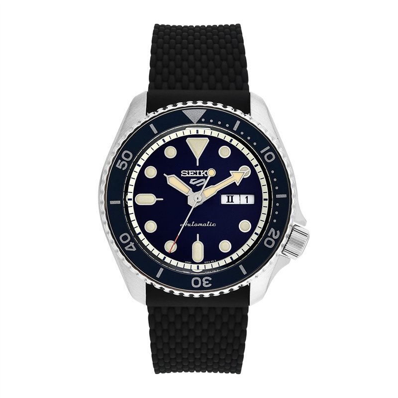 Seiko Montre Homme 5 Sport en Polyuréthane Noir Etanche