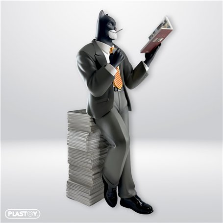 Plastoy Collectoys - Figurine Blacksad Pile de Livre