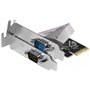 Dexlan Carte PCI-Express Low Profile pour ordinateur RS232 2 ports