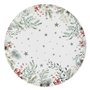 Feeric lights & christmas - Assiette de présentation "souffle polaire" d33cm motif branches