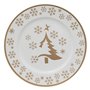 FEERIC LIGHTS & CHRISTMAS - Assiette de présentation colorama de noël d33cm blanc et or