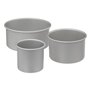 5five - lot 3 moules à gâteaux bord haut en aluminium