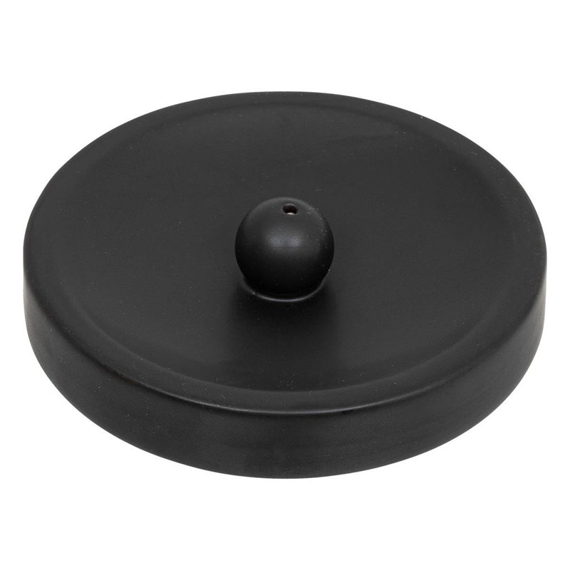 Atmosphera - Support d encens Rond aby d12cm Noir