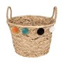 Atmosphera - Panier Enfant Pompons Livi Roseau d41cm