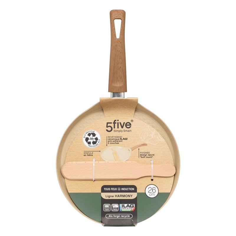 Image secondaire de 5five - crépière harmony d26cm en aluminium forgé beige