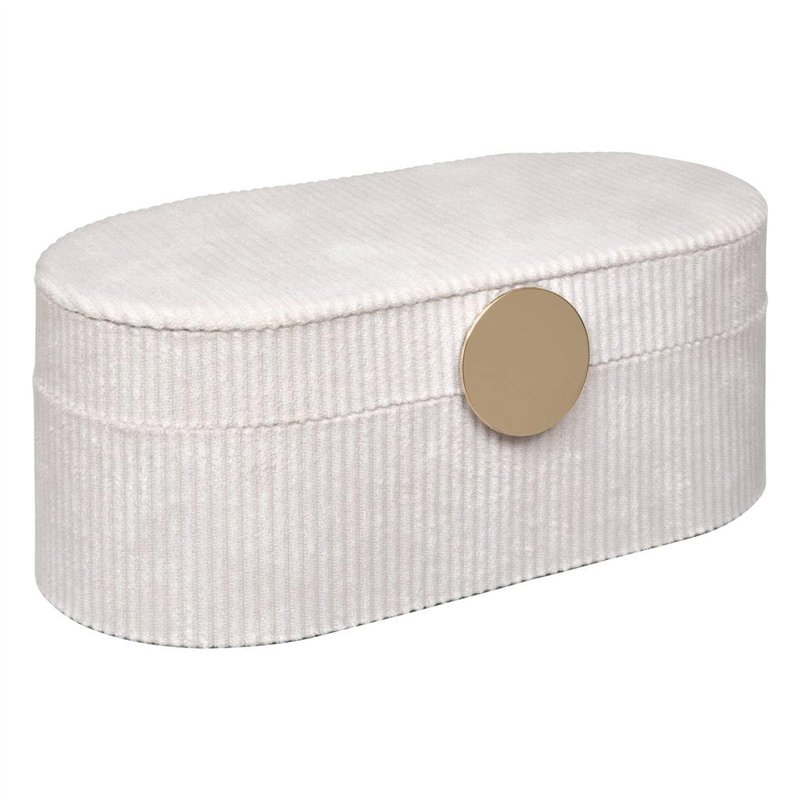Atmosphera - Boîte à bijoux enya velours beige l255cm