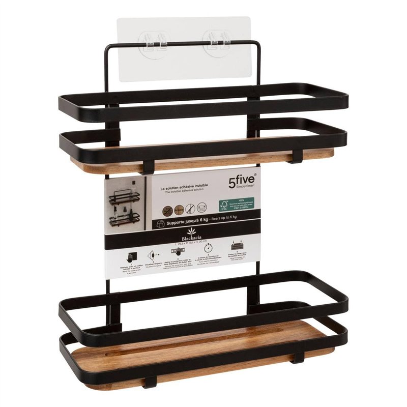 Image secondaire de 5five - serviteur de Douche blackacia 2 Niveaux en Acacia