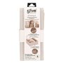 5five - rangement tiroir groomy 2 compartiments beige 24x10,2cm