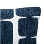 Atmosphera - Housse de Coussin Jeni Chenille Bleu égéen 50x30cm