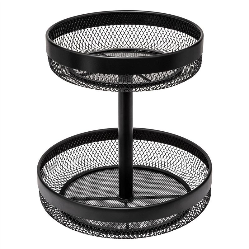 5five - corbeille à fruits mayaj 2 niveaux noir