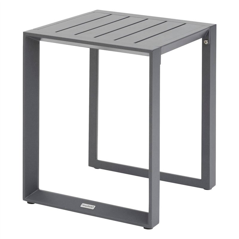 Hespéride - Table d'appoint carrée Allure Graphite 44 x 44 x 55cm en Aluminium
