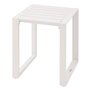 Hespéride - Table d'appoint Carrée Allure Blanc - 44 x 44 x 55 cm - Aluminium Traité Epoxy Antirouille