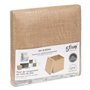 5five - pouf de rangement mix n modul en toile de jute 31x31cm