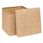 5five - pouf de rangement mix n modul en toile de jute 31x31cm