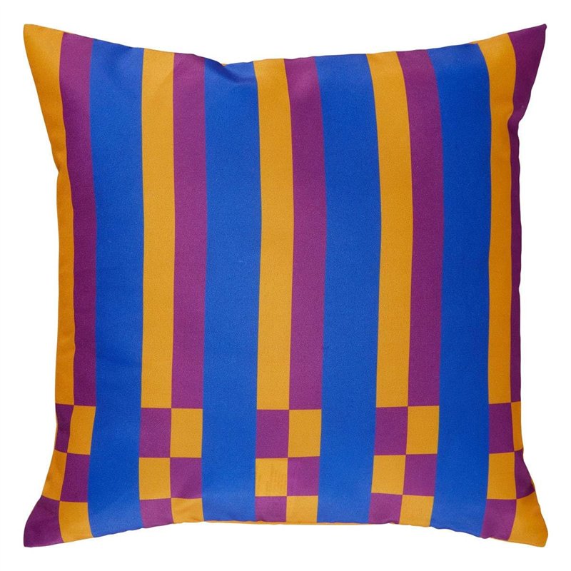 Atmosphera - Housse de Coussin d extérieur pia Bleu Indigo 40x40cm