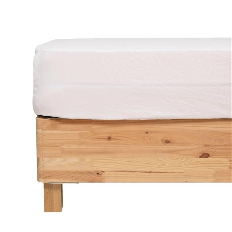 Atmosphera - Drap Housse priscia Blanc 160x200cm