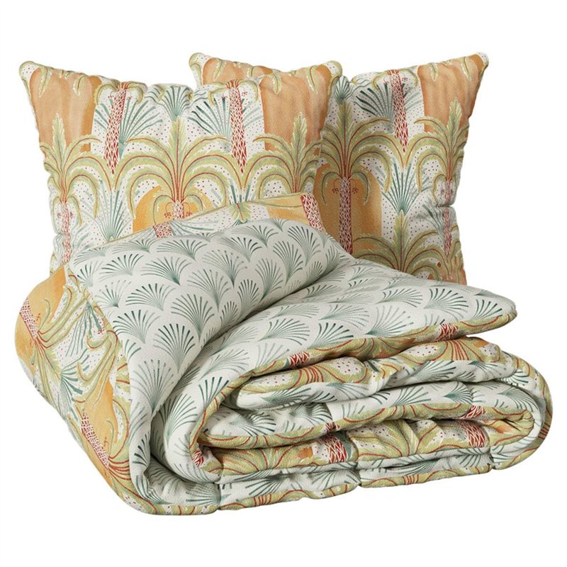 Atmosphera - Parure de lit 3 pièces Janice Percale de Coton 240x220cm