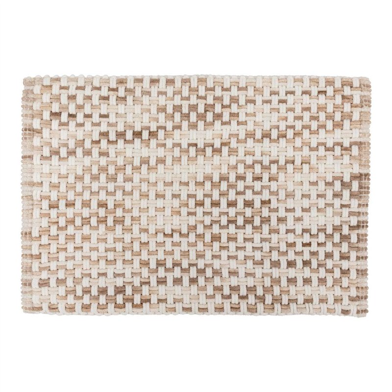 5five - Tapis de Bain tressé Taupe 50x75cm