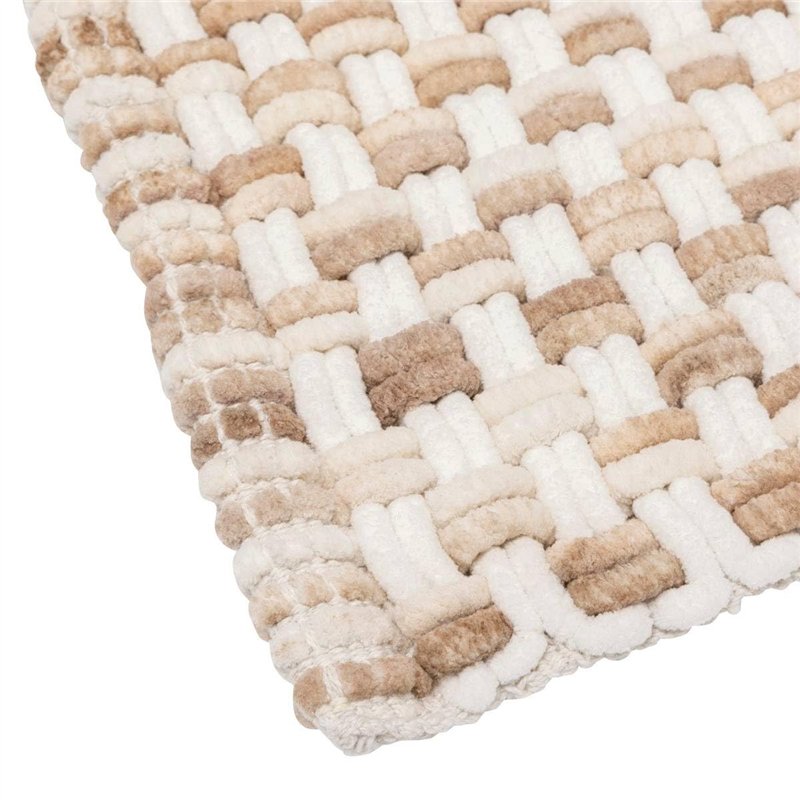 Image secondaire de 5five - Tapis de Bain tressé Taupe 50x75cm